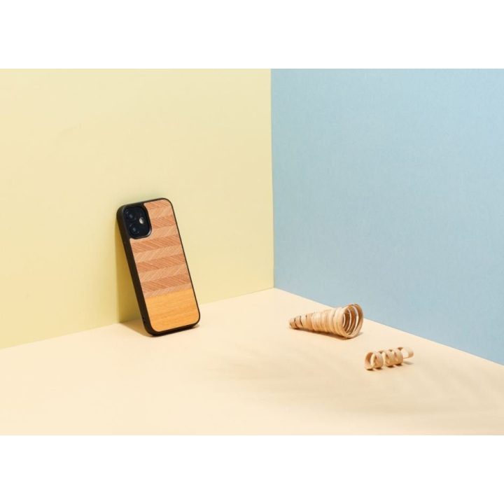 Telefono dėklas Apple iPhone 12 mini, „Herringbone Arancia Black“
