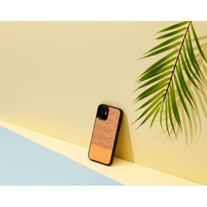 Telefono dėklas Apple iPhone 12 mini, „Herringbone Arancia Black“