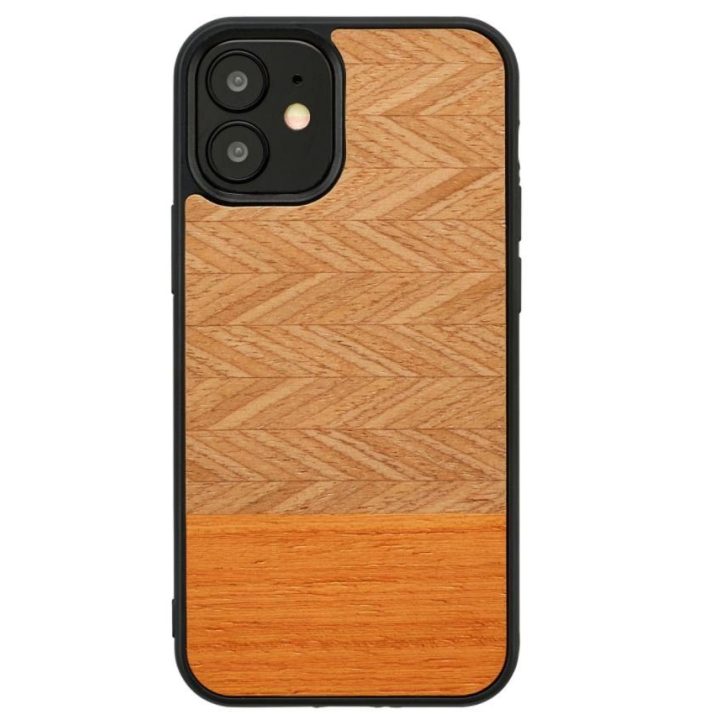 Telefono dėklas Apple iPhone 12 mini, „Herringbone Arancia Black“