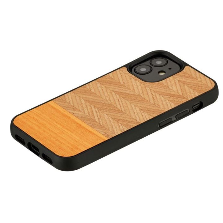 Telefono dėklas Apple iPhone 12 mini, „Herringbone Arancia Black“