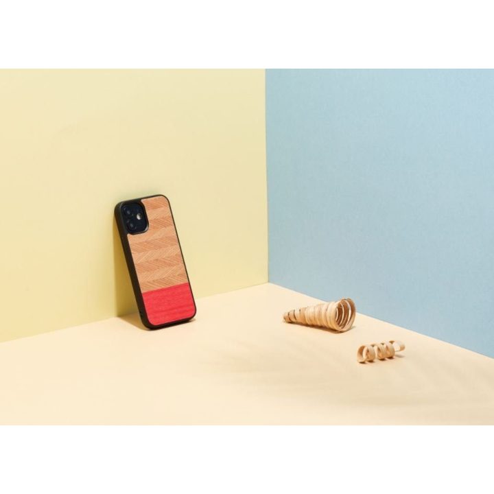 Juodas eglutės rašto dėklas Apple iPhone 12 mini