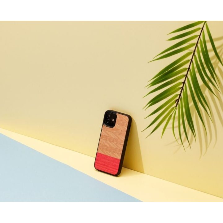Juodas eglutės rašto dėklas Apple iPhone 12 mini