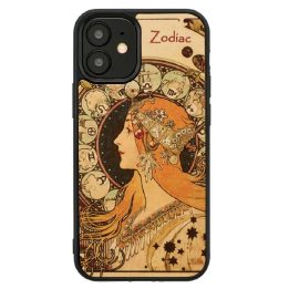 Juodas dėklas iPhone 12 mini telefonui