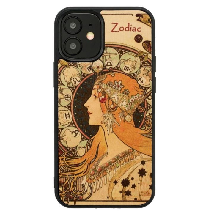Juodas dėklas iPhone 12 mini telefonui