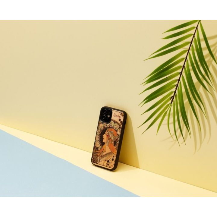 Juodas dėklas iPhone 12 mini telefonui