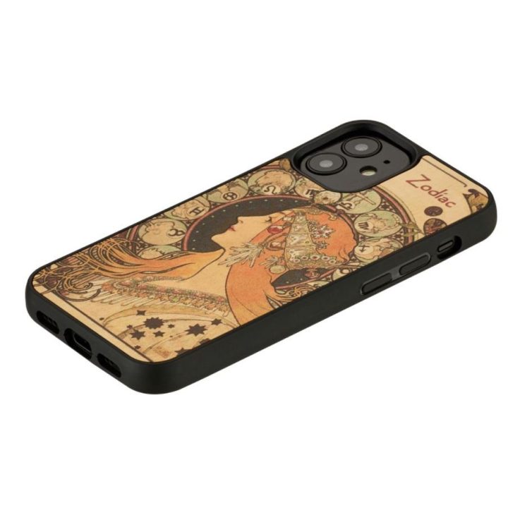 Juodas dėklas iPhone 12 mini telefonui