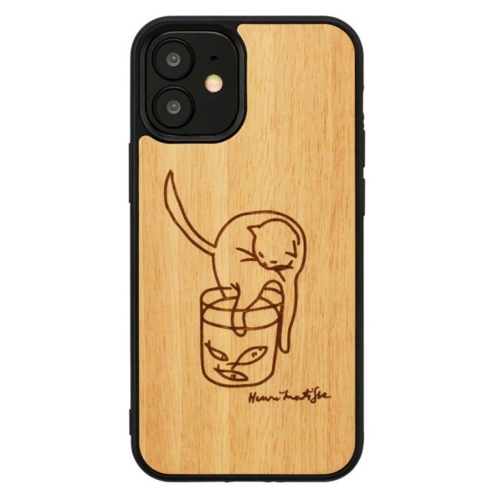 Dėklas iPhone 12 mini katei su raudona žuvimi