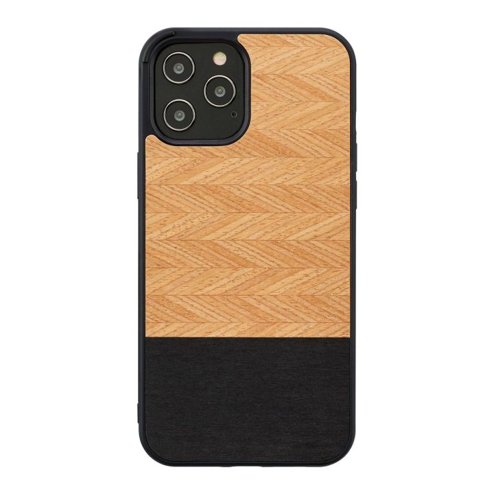 Juodas telefono dėklas Apple iPhone 12 ir iPhone 12 Pro