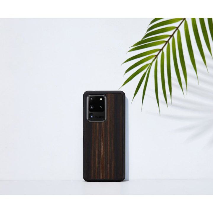 Dėklas Samsung Galaxy S20 Ultra iš natūralaus medžio, juodas