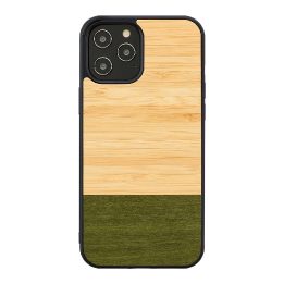 Juodas dėklas „MAN&WOOD“ Apple iPhone 12 Pro Max