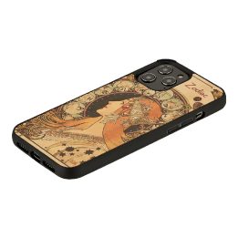Telefono dėklas MAN&WOOD iPhone 12 Pro Max Zodiac, juodas