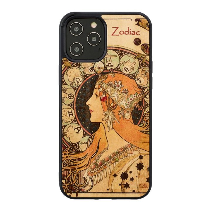 Telefono dėklas MAN&WOOD iPhone 12 Pro Max Zodiac, juodas