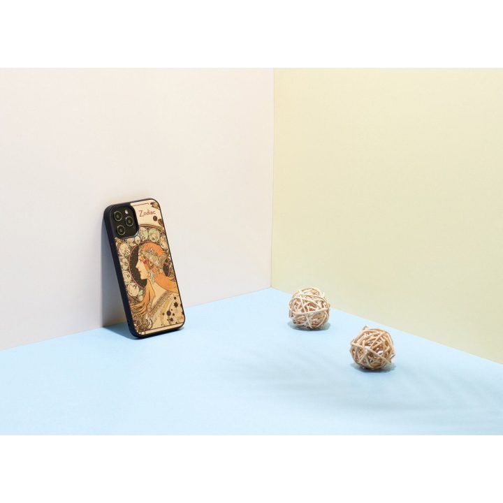 Telefono dėklas MAN&WOOD iPhone 12 Pro Max Zodiac, juodas