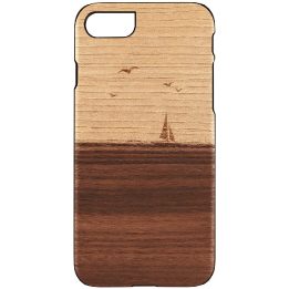 Juodas medinis telefono dėklas Apple iPhone 7/8/SE (2020)
