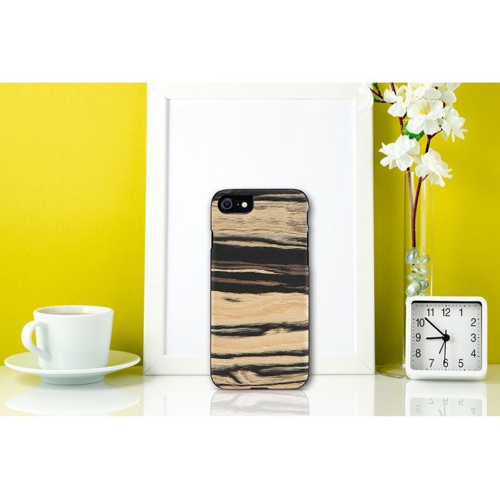 Telefono dėklas MAN&WOOD iPhone 7/8/SE (2020) White Ebony Black