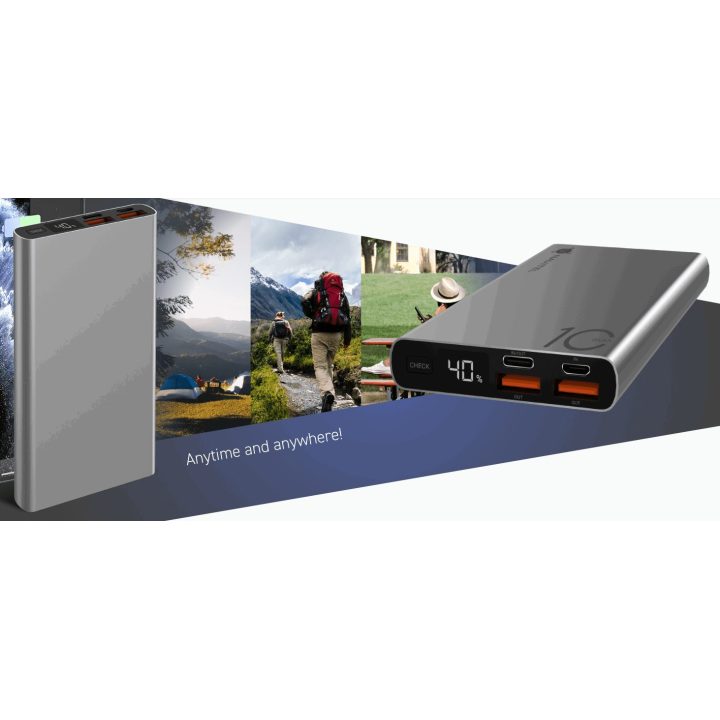 Navitel PWR10 AL Silver 10000 mAh 22,5 W powerbankas
