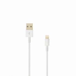 USB-A į Lightning laidas, 1 m, baltas