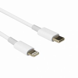 Baltas Lightning–USB-C įkrovimo laidas, 1 m