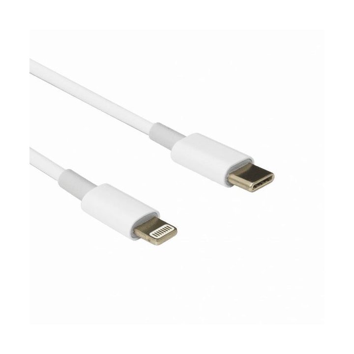 Baltas Lightning–USB-C įkrovimo laidas, 1 m