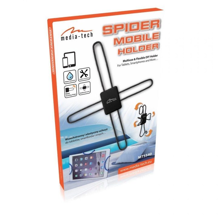 Universalus lankstus telefonų ir planšečių laikiklis Media-Tech Spider