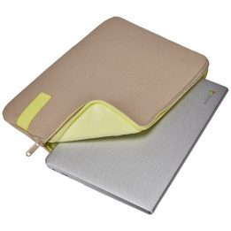 Nešiojamojo kompiuterio dėklas Case Logic Reflect 15,6" Plaza Taupe/Sun-Lime