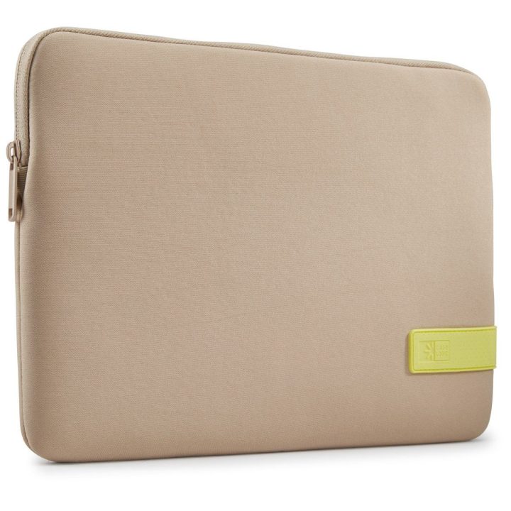 Nešiojamojo kompiuterio dėklas Case Logic Reflect 15,6" Plaza Taupe/Sun-Lime