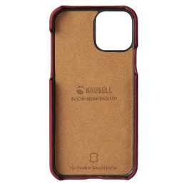 Odinis telefono dėklas su kortelių skyriumi Apple iPhone 11 Pro Max, vintažinė raudona