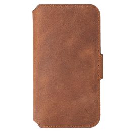 Telefono dėklas-pinigine Samsung Galaxy S21+ Vintage Cognac