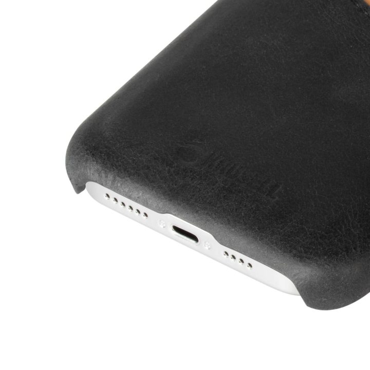 Apple iPhone 12 Pro Max dėklas su kortelių skyriumi, juodas