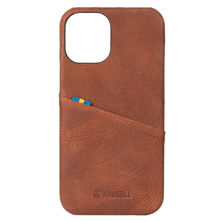 Odinis dėklas Apple iPhone 12 Pro Max, vintage cognac