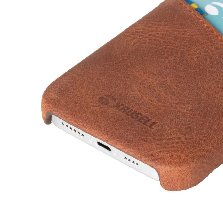 Odinis dėklas Apple iPhone 12 Pro Max, vintage cognac