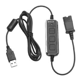 Tellur Voice 510N monofoninės laidinės ausinės su USB adapteriu, juodos