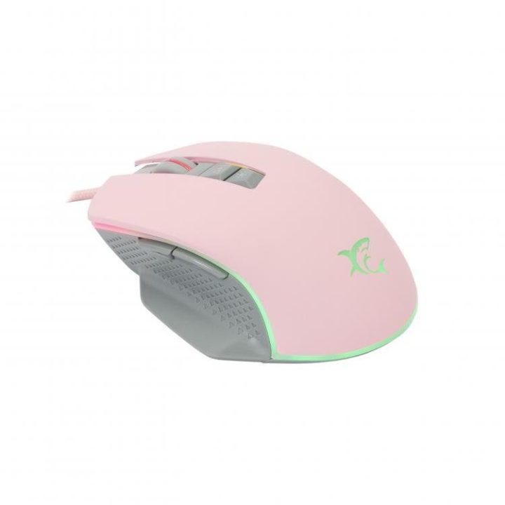 Žaidimų pelė White Shark Gareth Pink