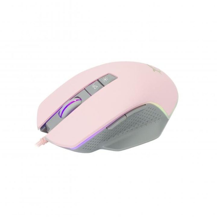 Žaidimų pelė White Shark Gareth Pink
