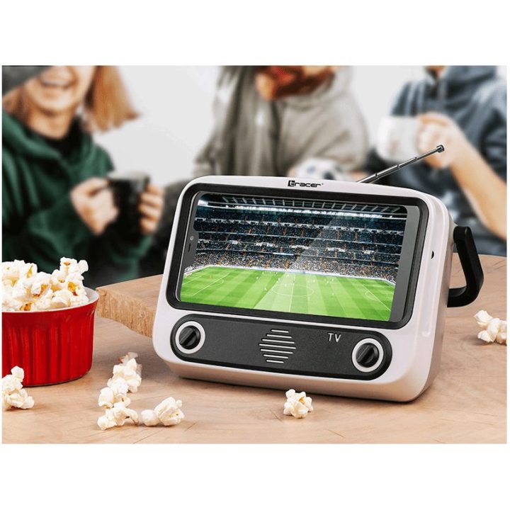 Telefono stovas su Bluetooth garsiakalbiu