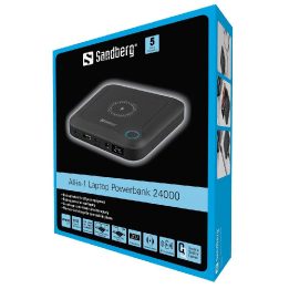 Sandberg 24000 mAh nešiojama baterija su USB-C ir belaidžiu įkrovimu