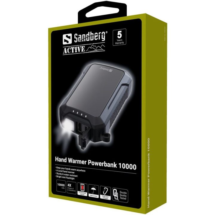 Sandberg 10000 mAh powerbankas su žibintuvėliu