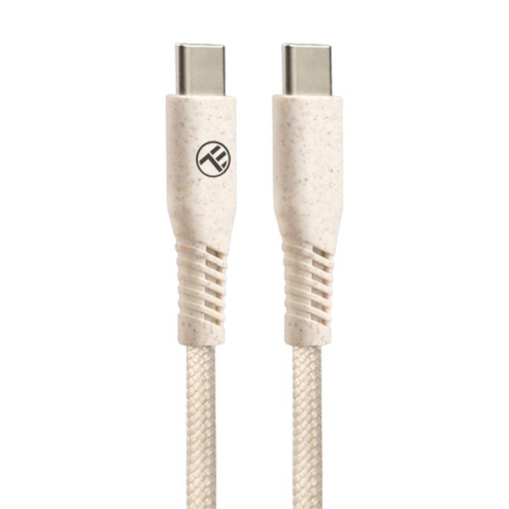 Tellur Type-C į Type-C 60 W 1 m kreminis laidas