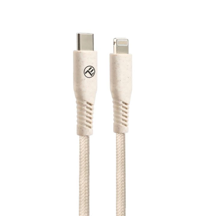 Type-C į Lightning laidas 1 m, 20 W, kreminis
