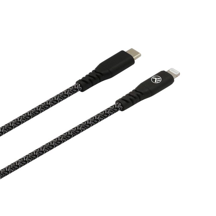 Type-C į Lightning laidas 3A PD60W, 1 m, juodas