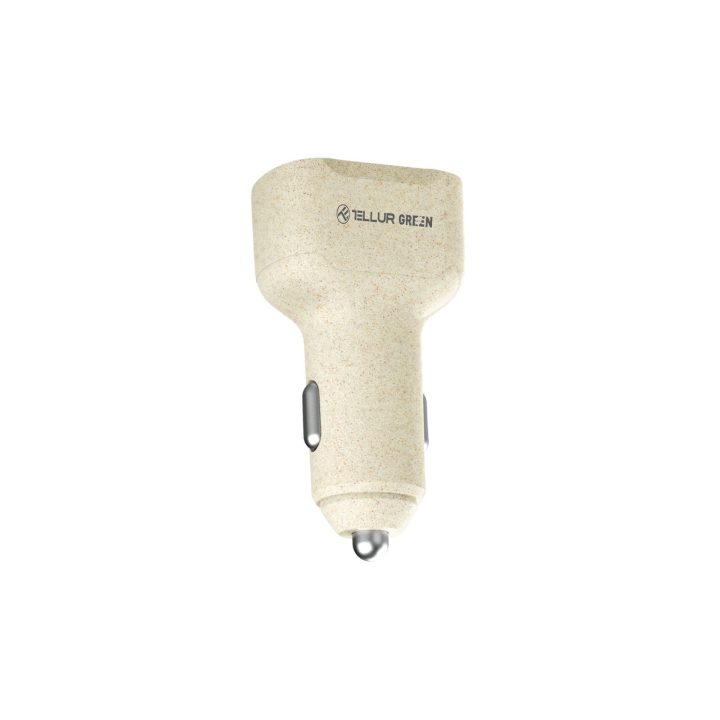 Kreminis automobilinis pakrovėjas 36W, 6A su PD ir QC3.0
