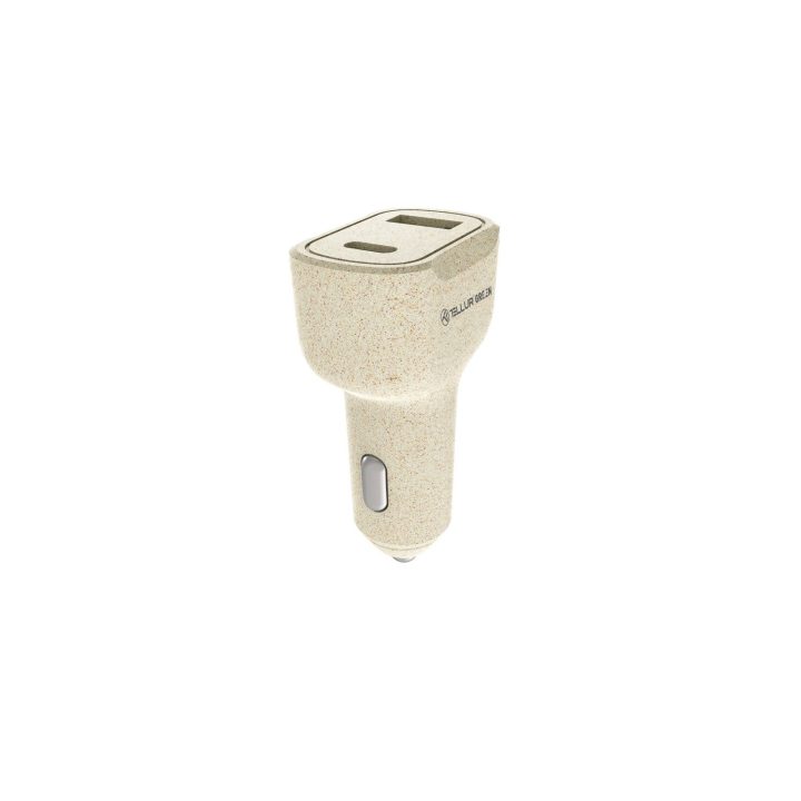 Kreminis automobilinis pakrovėjas 36W, 6A su PD ir QC3.0