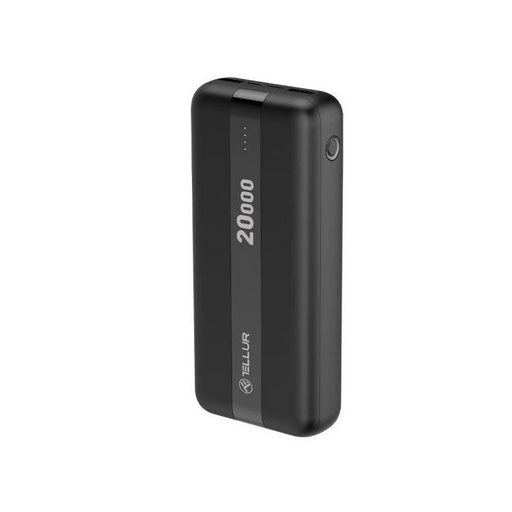 Tellur 20000 mAh powerbankas, juodas