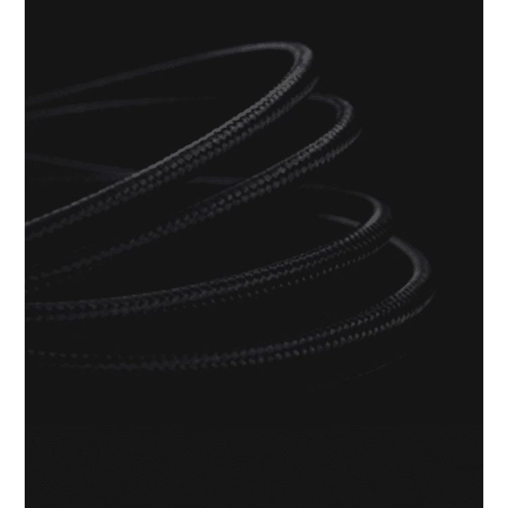Juodas USB-C į Lightning laidas 3A, 1 m