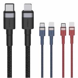 Raudonas USB-C į Lightning laidas, 1 m, 3 A
