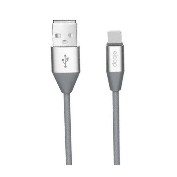 Pilkas micro USB duomenų laidas 2,1 A, 1,2 m
