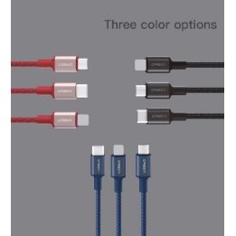 Juodas USB-A į MicroUSB laidas 2,1 A, 1 m