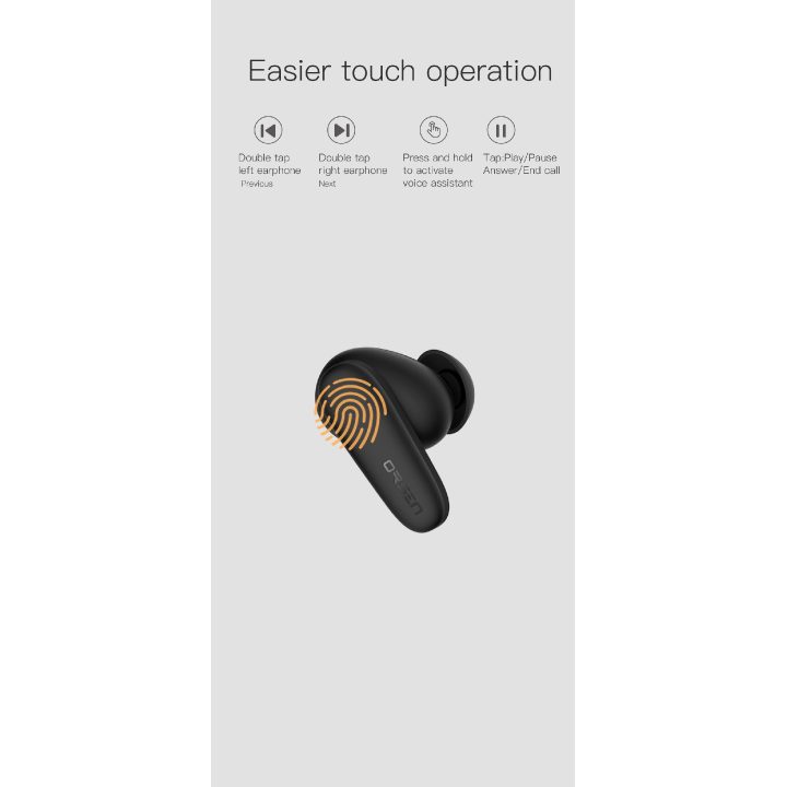 Juodos belaidės „Orsen T3“ Bluetooth ausinės