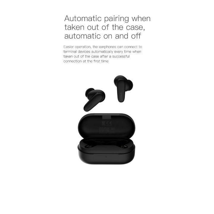 Juodos belaidės „Orsen T3“ Bluetooth ausinės