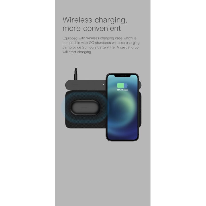 Juodos belaidės „Orsen T3“ Bluetooth ausinės